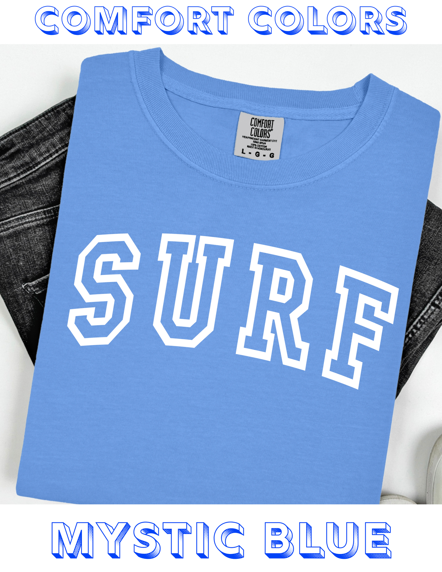 Bold Surf Puff Spirit Wear - Tee, Crew, or Hoodie