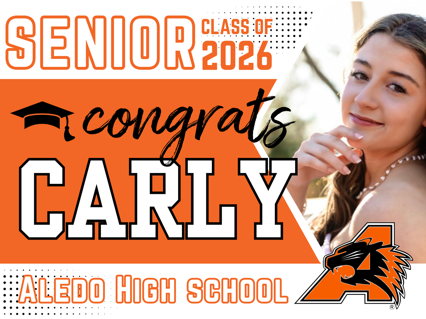 Congrats! Aledo Senior Yard Sign