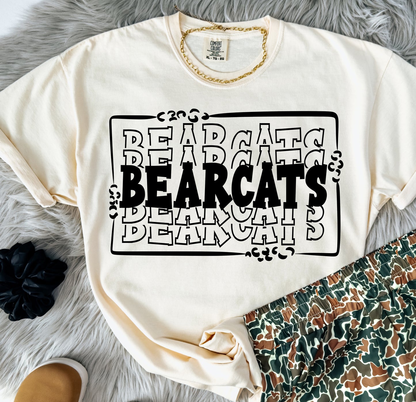 Stacked Mascot Tee | Custom School Spirit Shirt