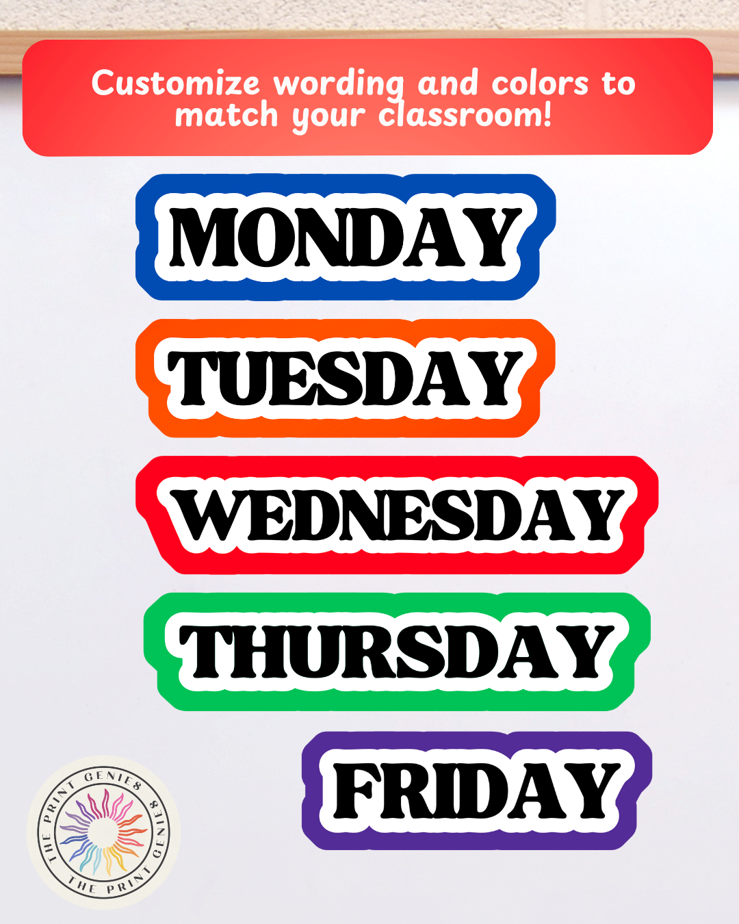Personalized Whiteboard Magnets for Teachers