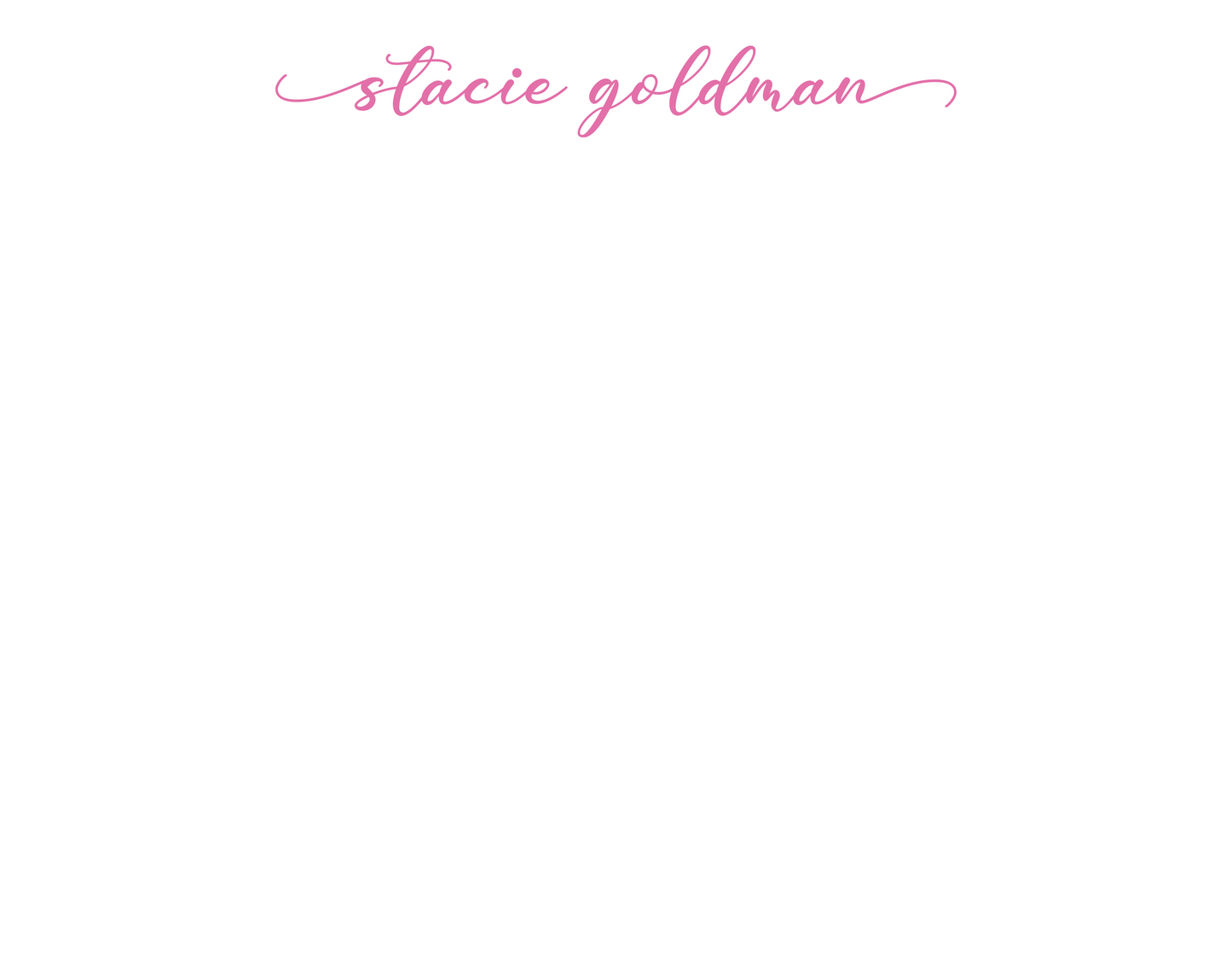 Scripted Style Personalized Stationary Flat Cards with Envelopes