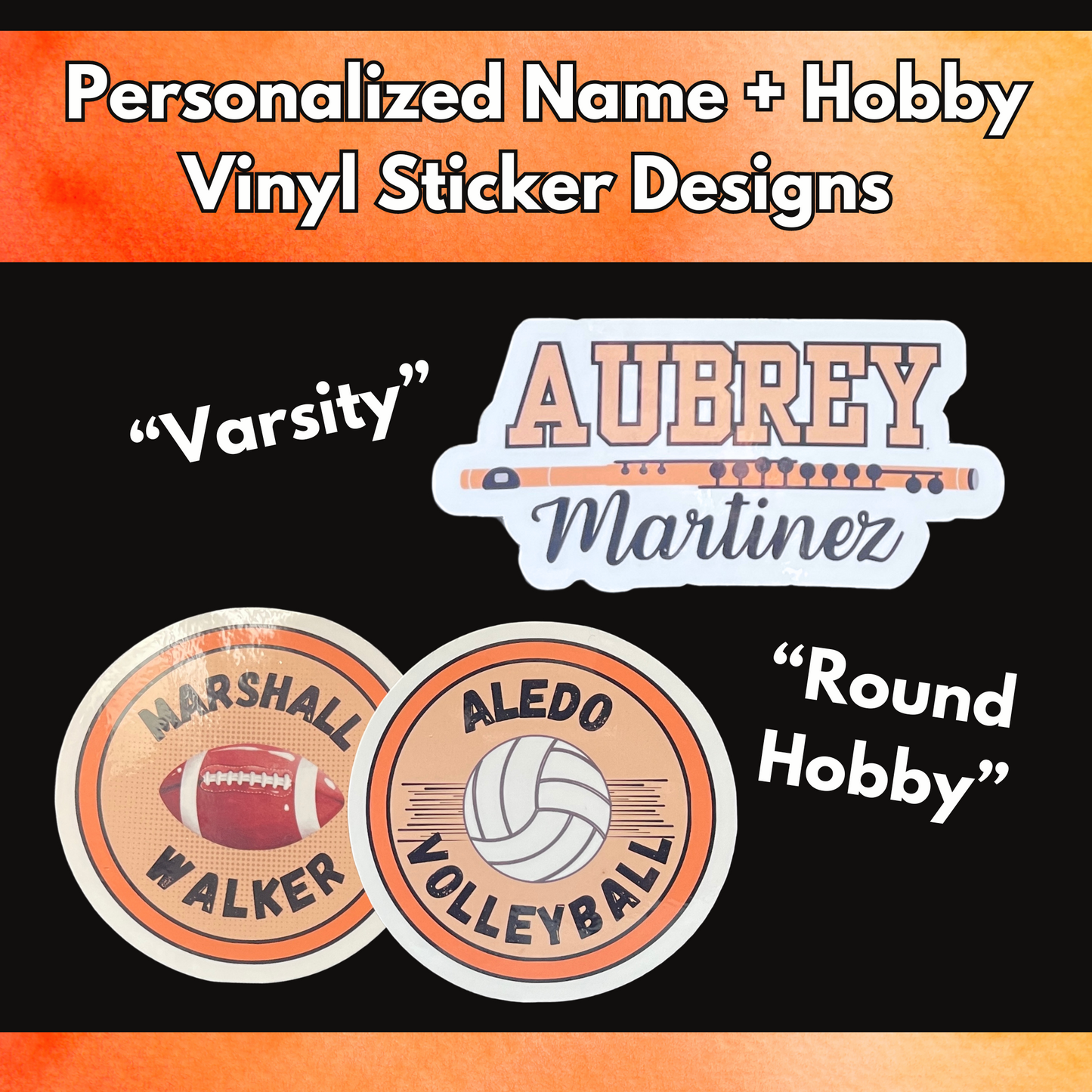 Personalized Fun Stickers for All Kids | Unique Name Labels | Vibrant Colors, Glossy Finish