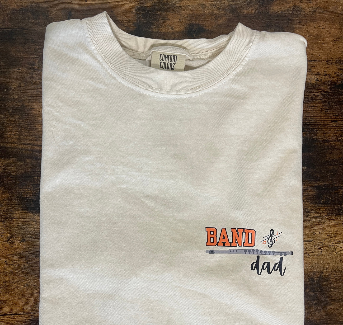 Custom Band Dad/Mom Shirt with Instrument & Name