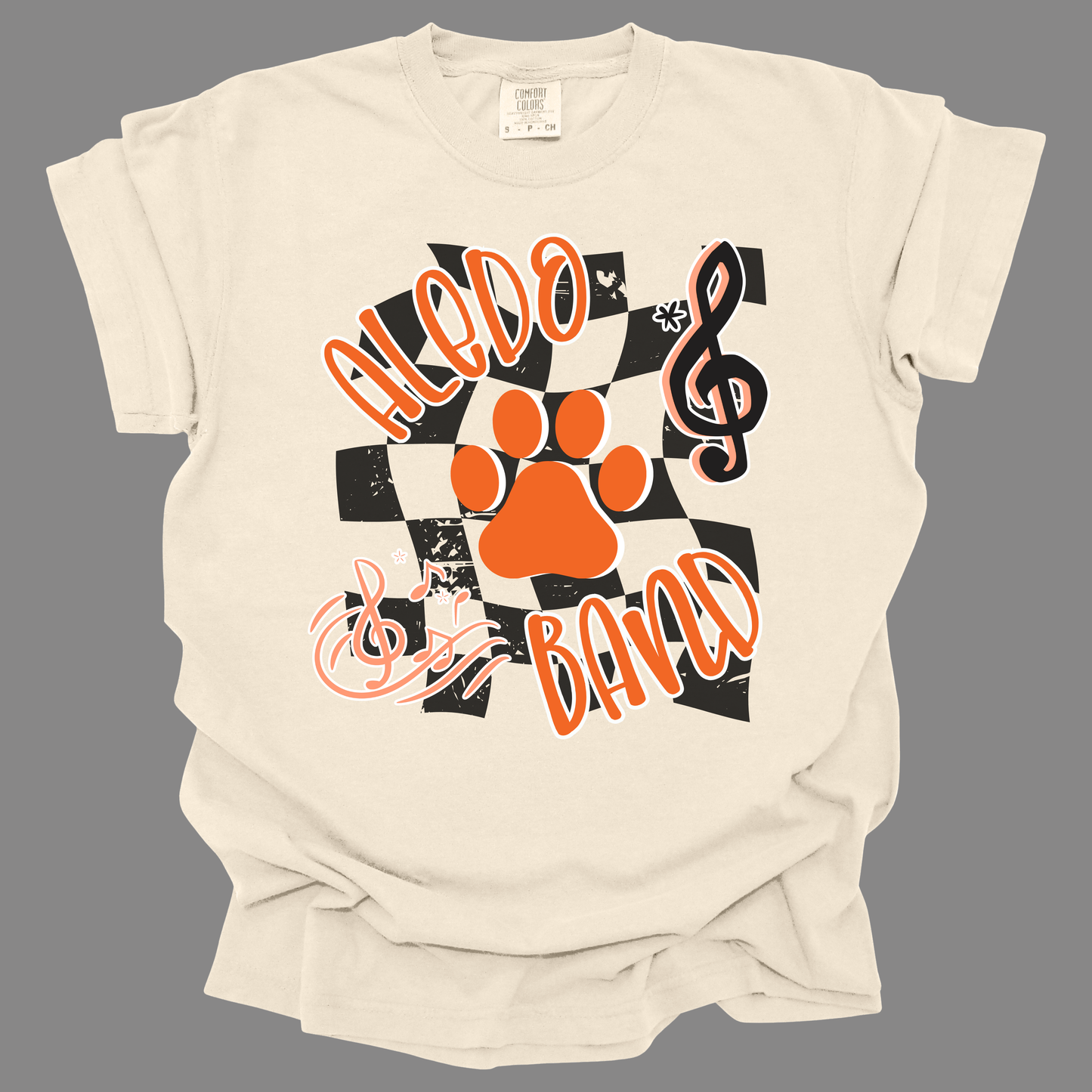 Aledo Band Musical Notes Tee