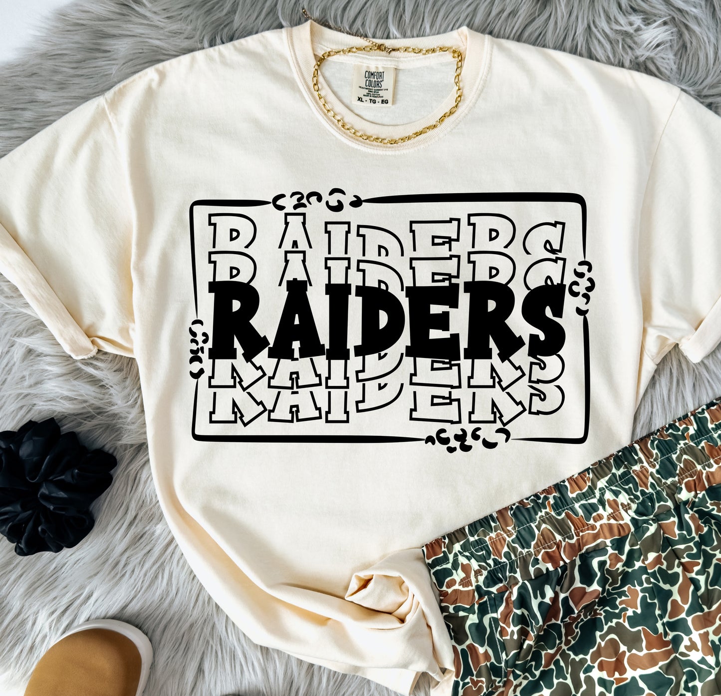Stacked Mascot Tee | Custom School Spirit Shirt