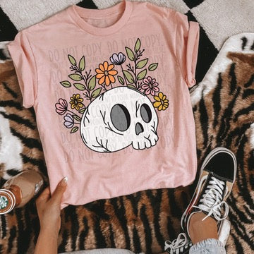 Floral Skull Tee