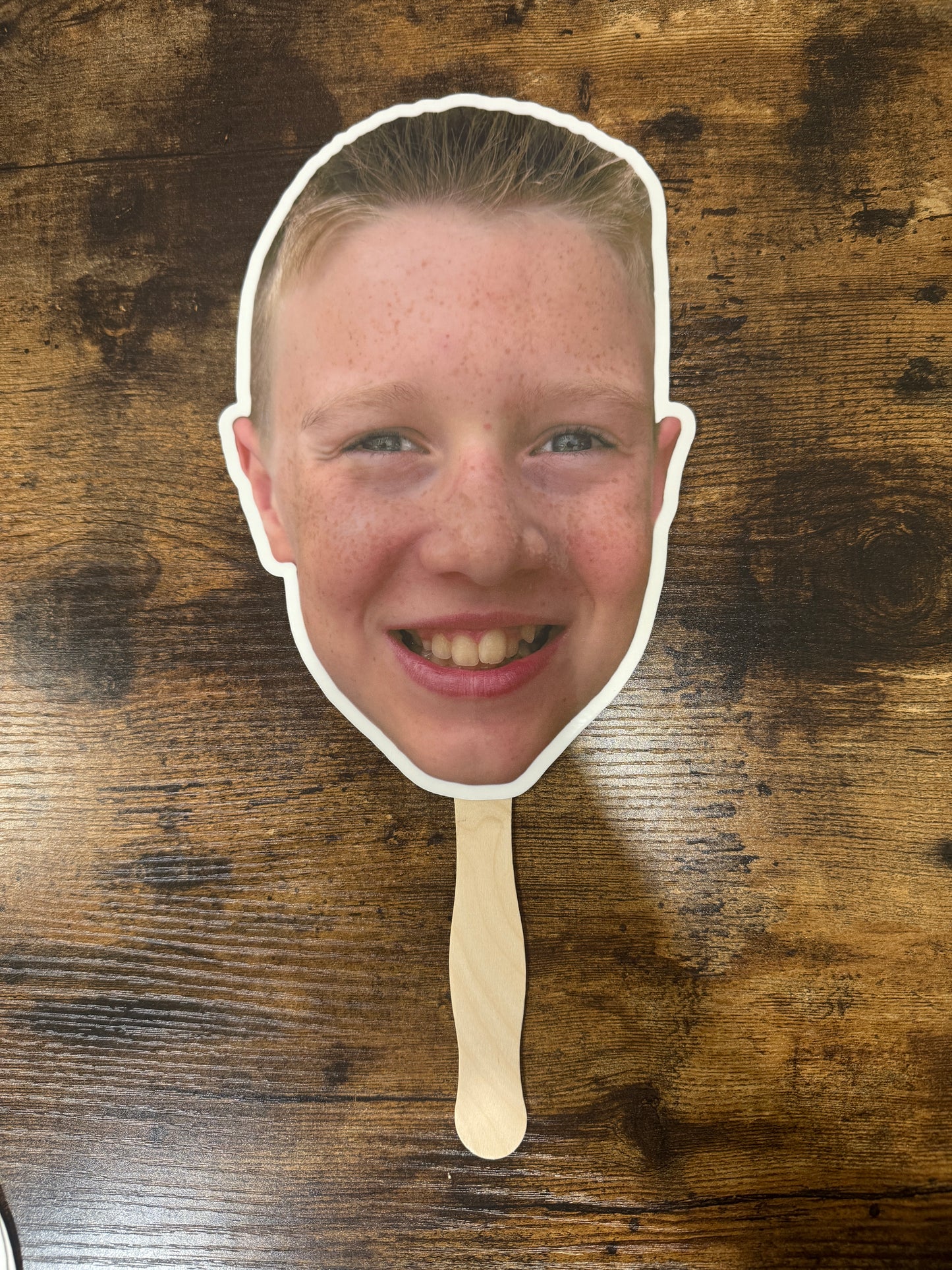 Custom Head on a Stick Fan – Personalized Photo Prop