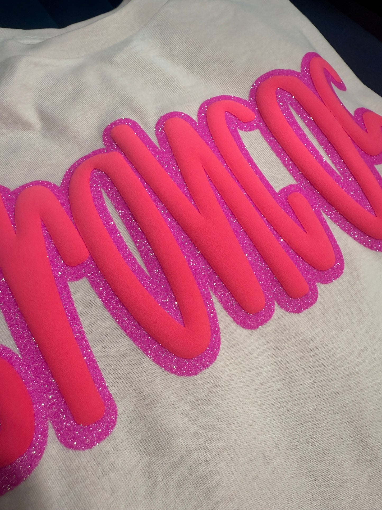PINK OUT Puff Vinyl + Glitter Tees