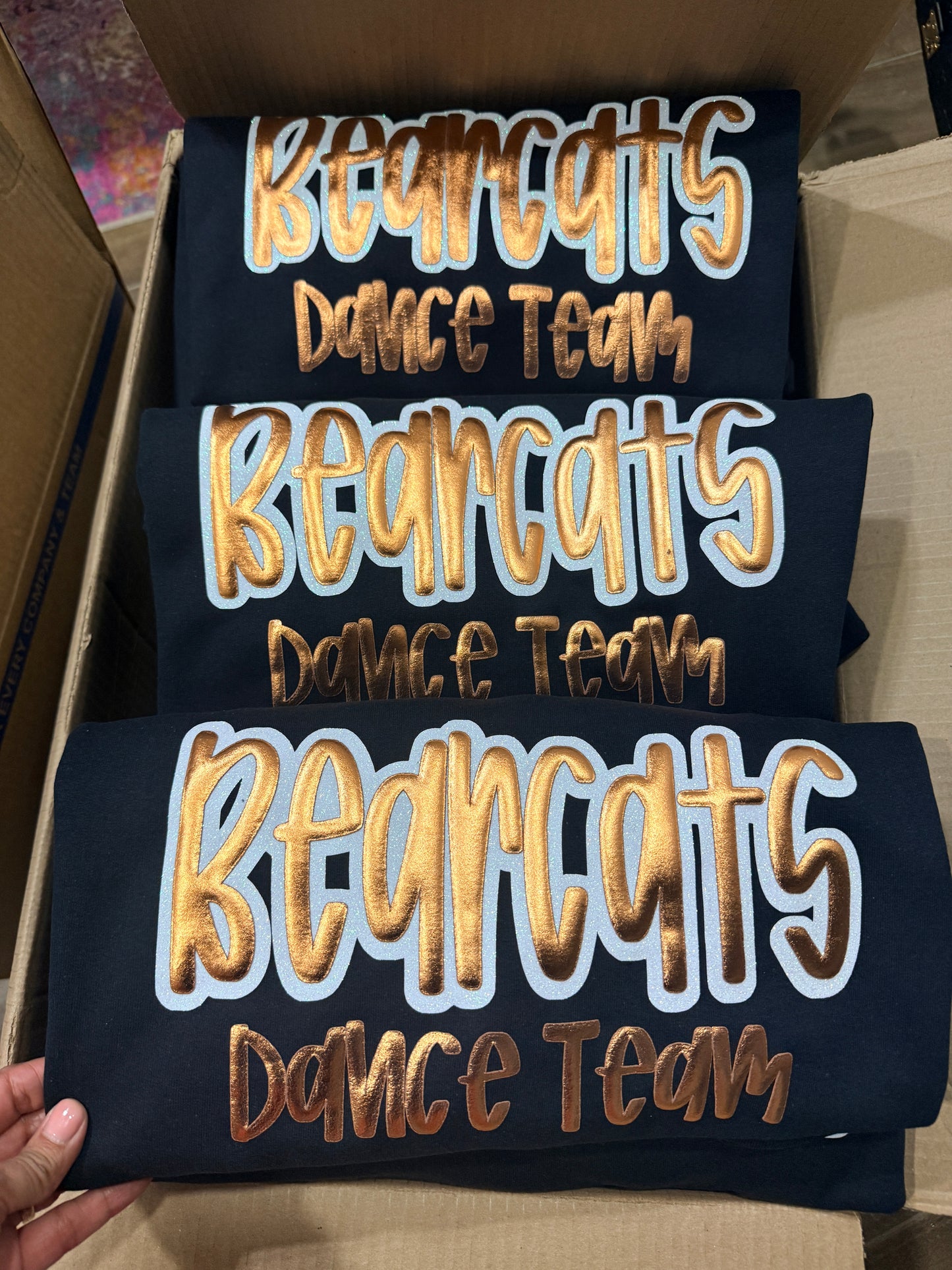 Bearcats Dance Team – 2026 Metallic Puff Crewneck