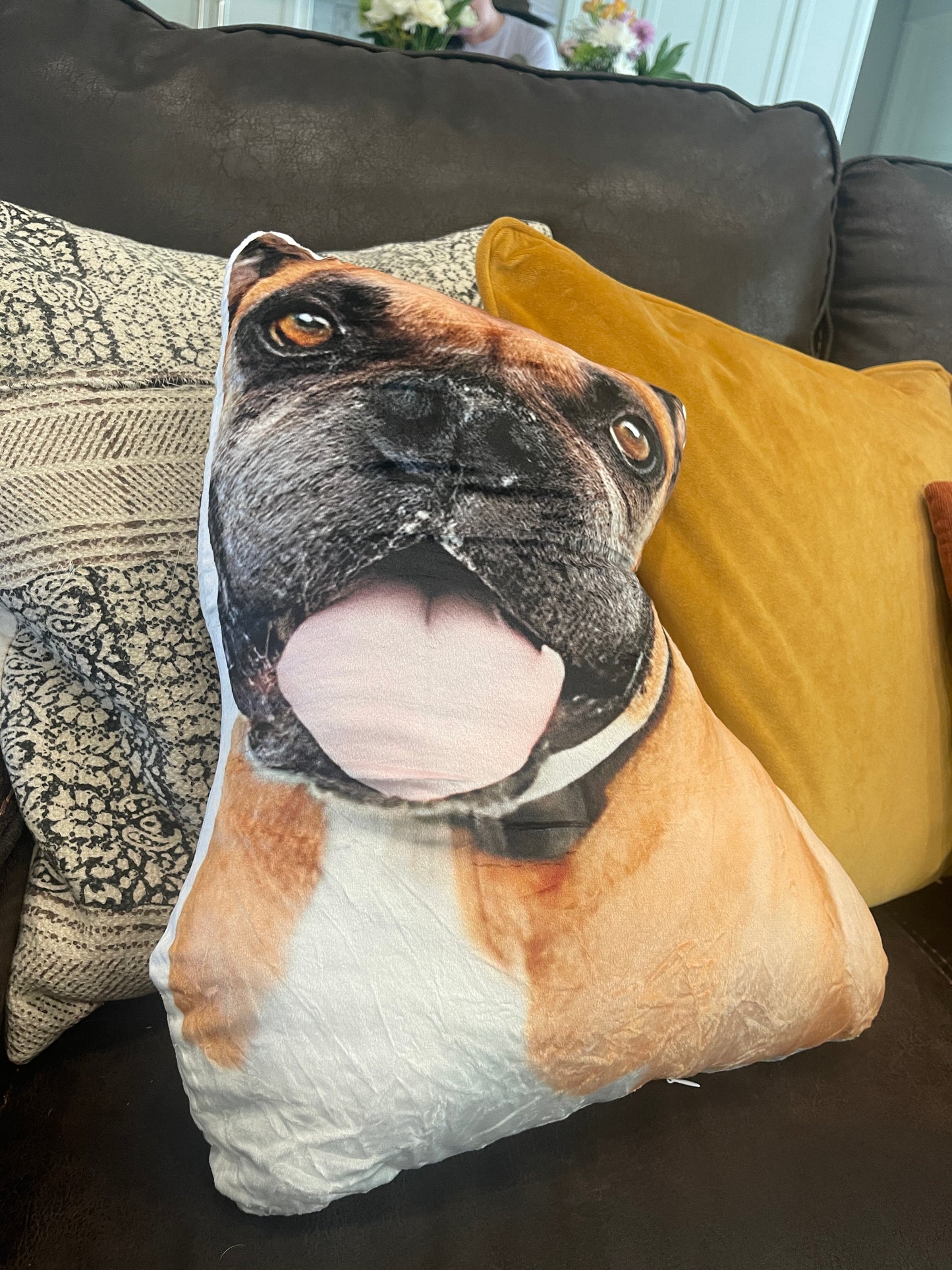 Custom Pet Dog Cat Photo Shaped Pillow