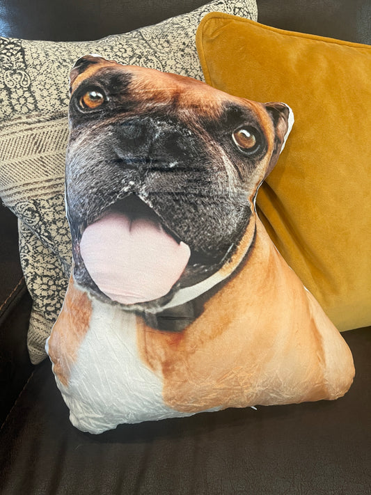 Custom Pet Dog Cat Photo Shaped Pillow