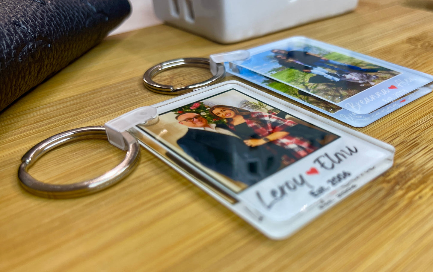 Custom Personalized Photo Keychain Wedding, Anniversary Gift