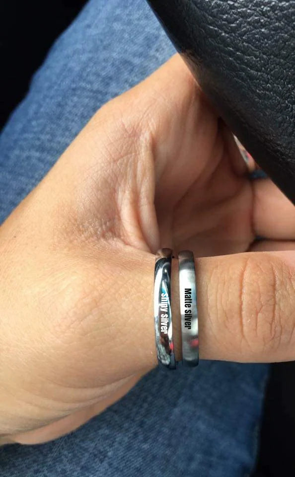 3mm Hand Stamped Stacking Ring