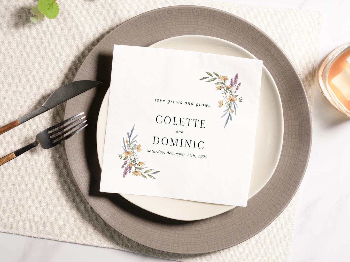 Custom Designed Full Color Printed Napkins