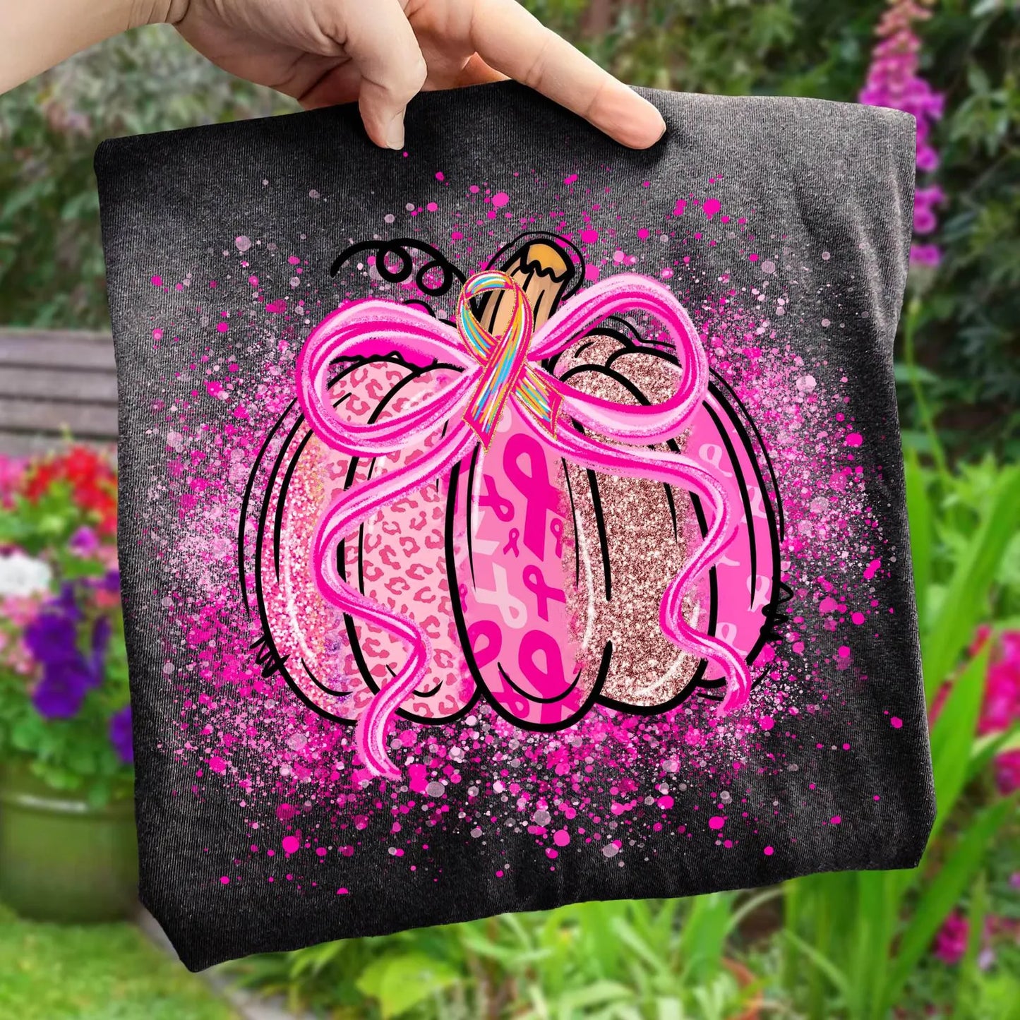 Sparkle Pink Out Pumpkin