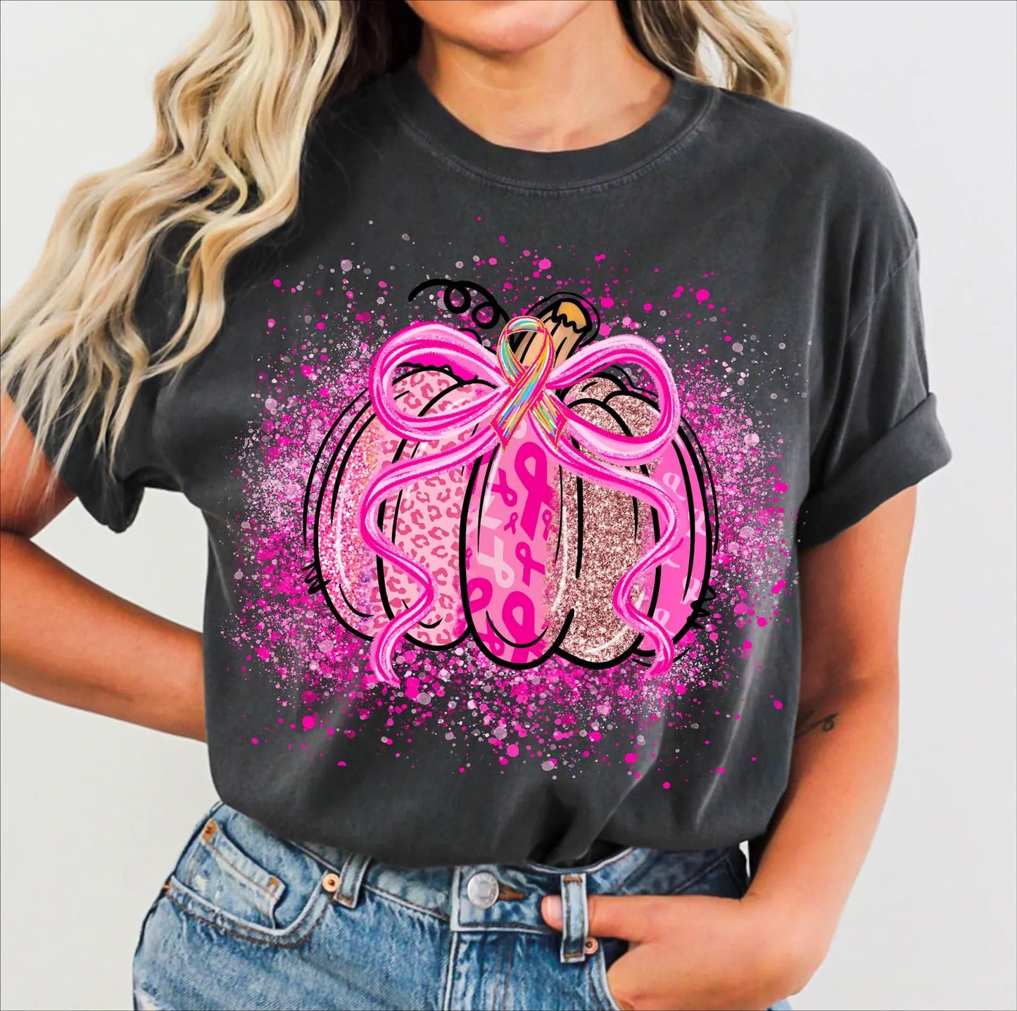 Sparkle Pink Out Pumpkin
