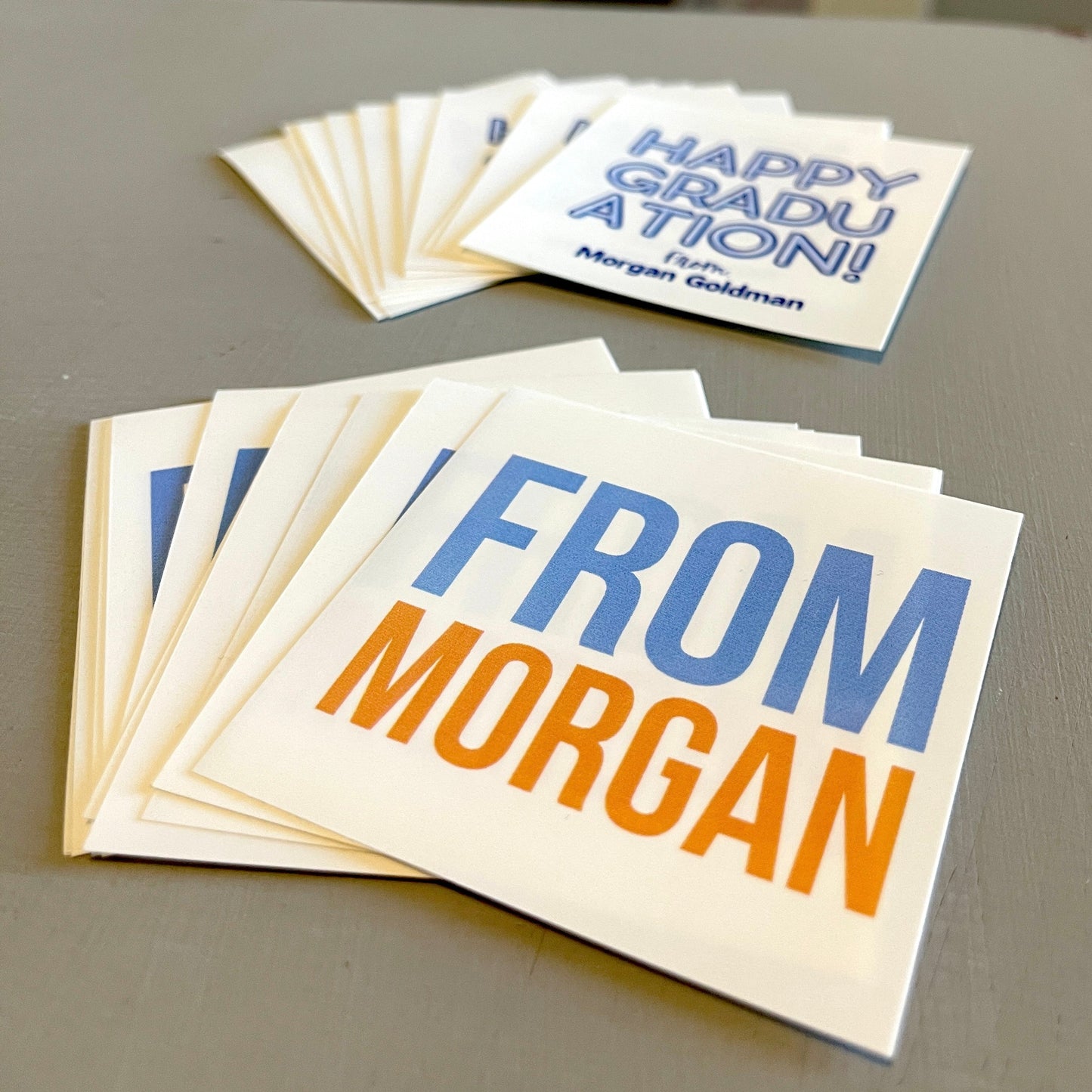 Personalized Gift or Sticker Tags: From "NAME"