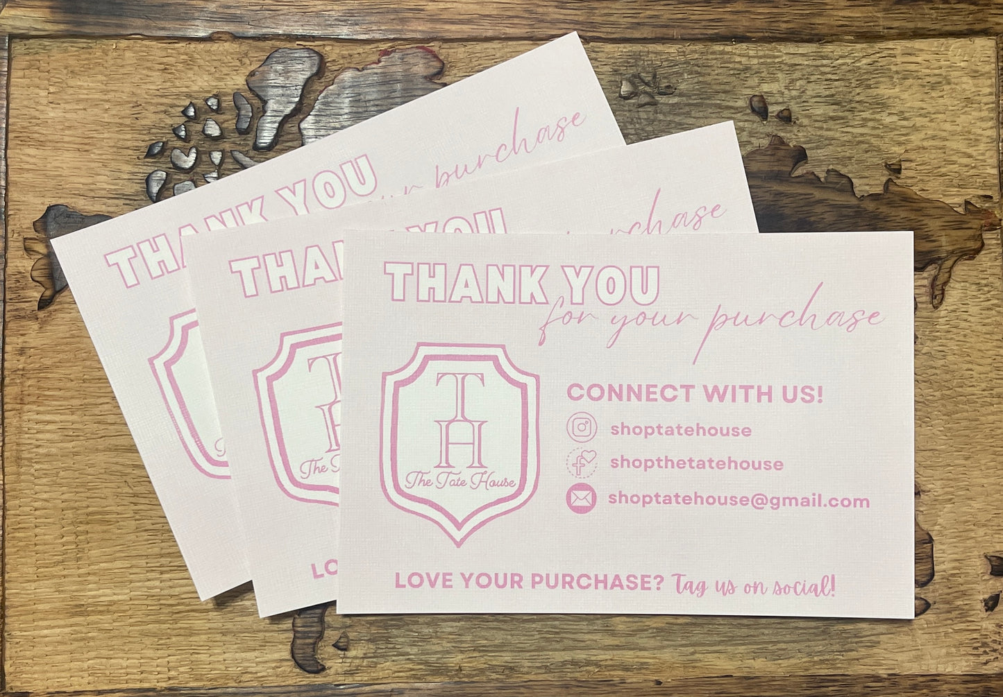 Custom Packaging Insert Cards 4x6