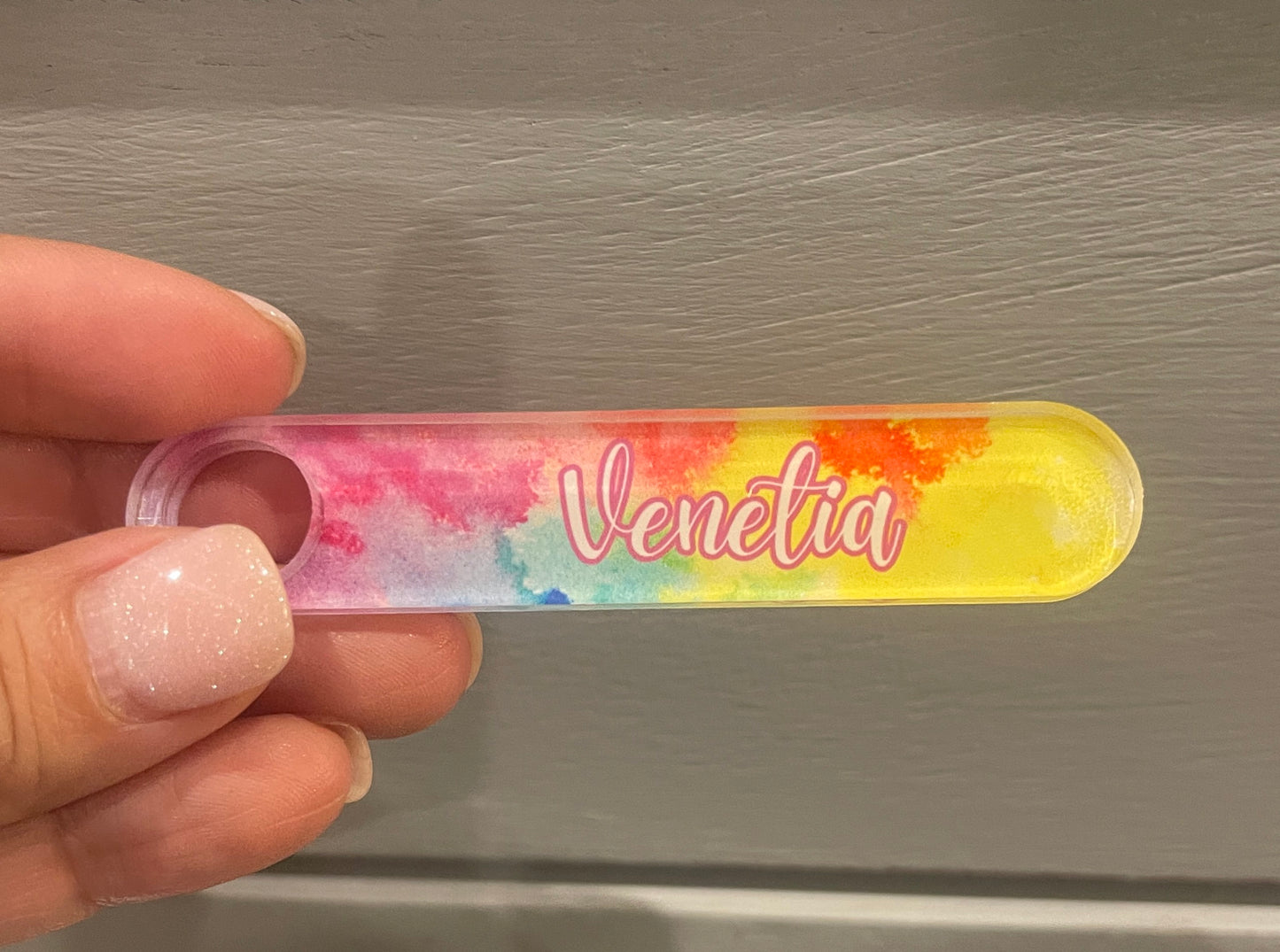 Custom Tumbler Name Plate for 30 oz or 40 oz Stainless Steel Travel Cup | Personalized Name Plate | Custom Name Plate for Reusable Cups