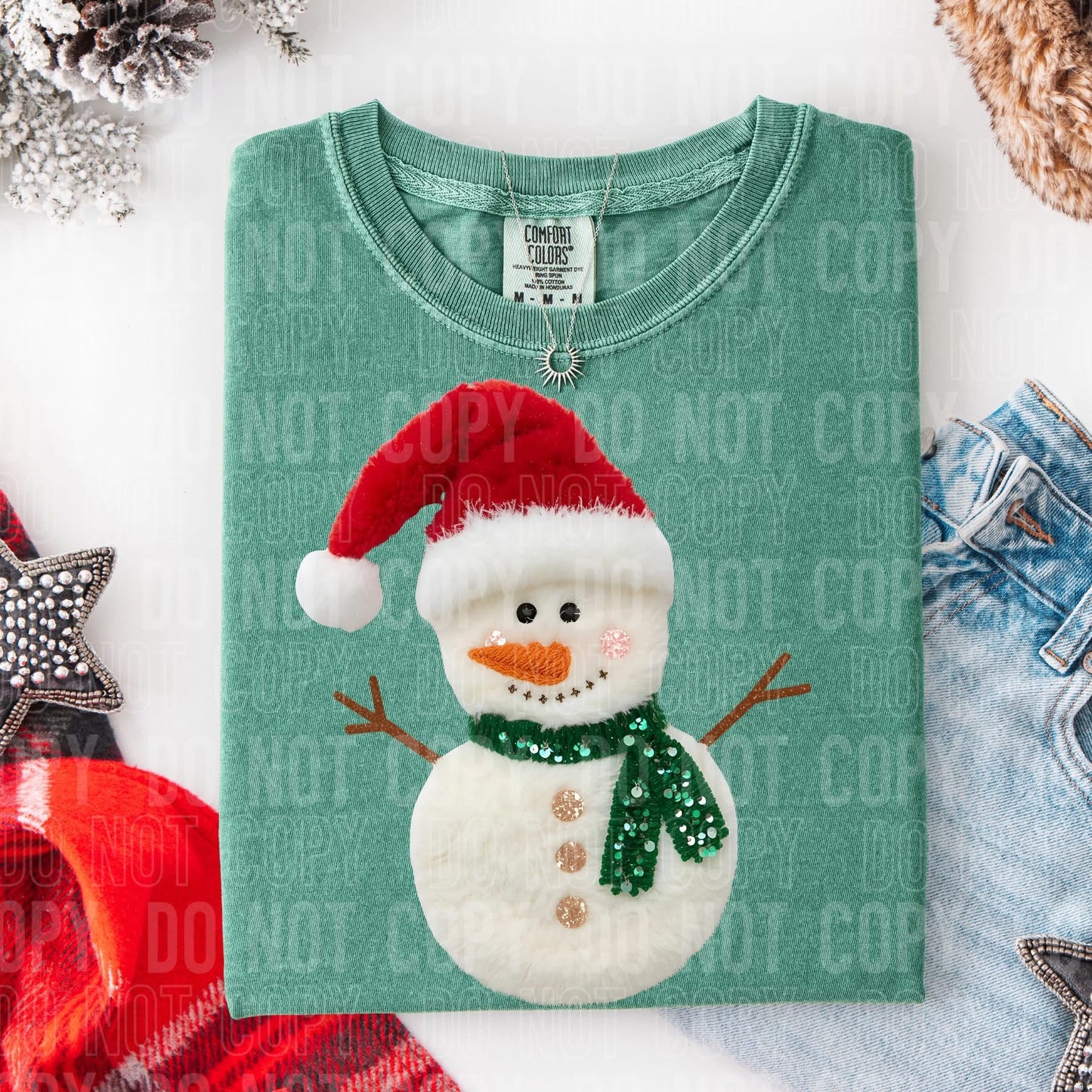 Cozy & Warm Snowman Faux Fabric