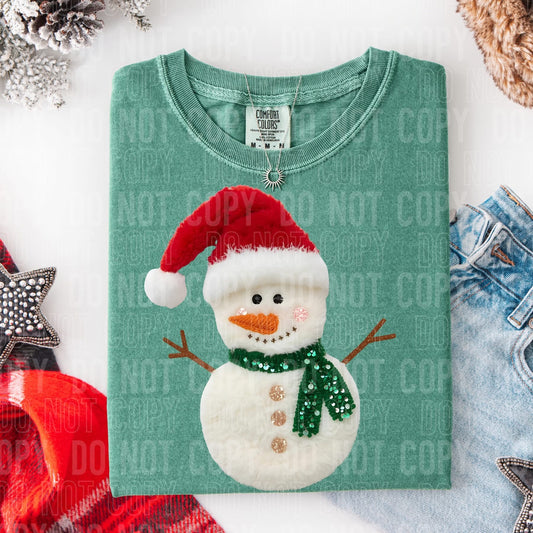 Cozy & Warm Snowman Faux Fabric