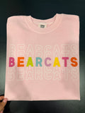 Colorful Bearcats on Repeat Comfort Colors Tee