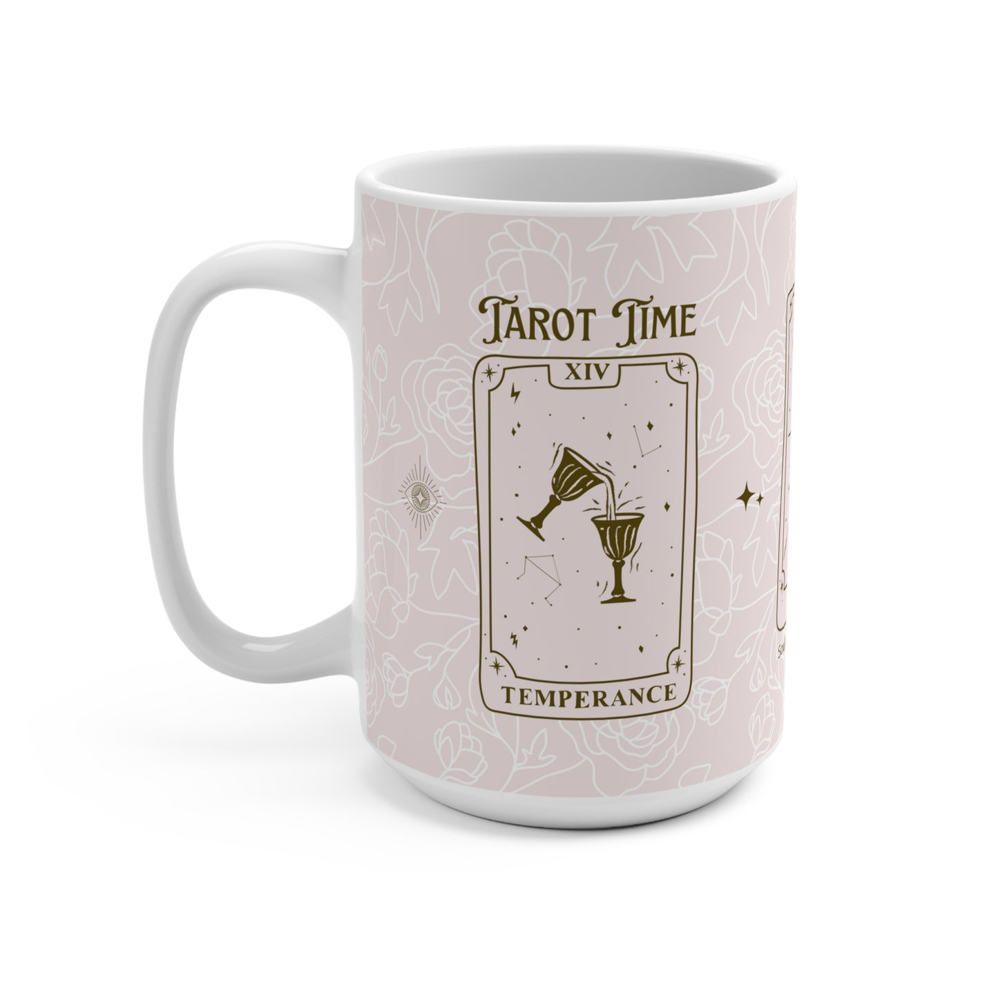 Tarot Time | Strength Justice Temperance Cards | 15 oz Mug