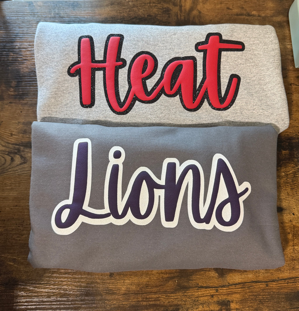 Customized 3d Puff Printed Shirts with Glitter – Personalized & Stylish