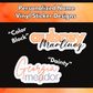 Personalized Fun Stickers for All Kids | Unique Name Labels | Vibrant Colors, Glossy Finish