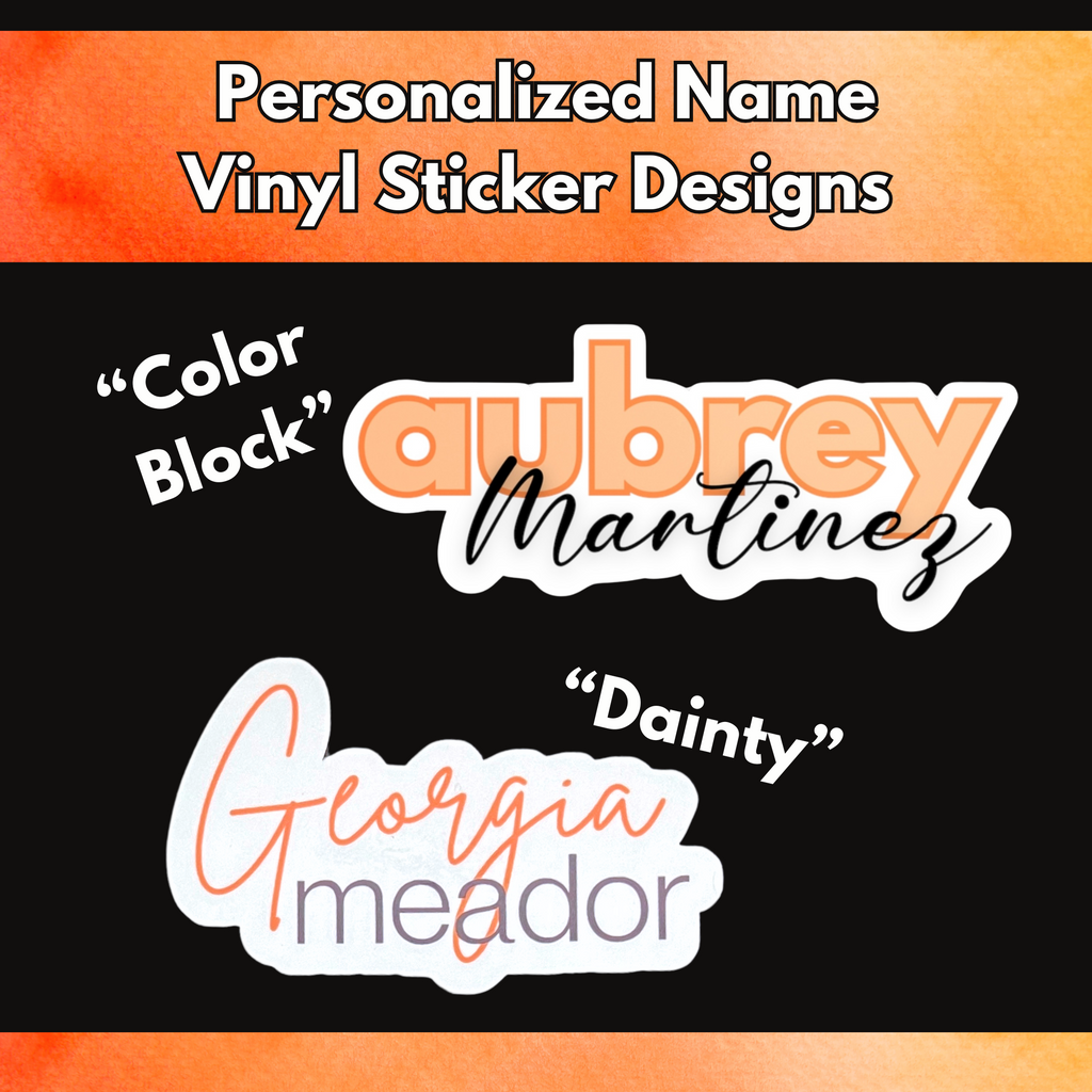 Personalized Fun Stickers for All Kids | Unique Name Labels | Vibrant Colors, Glossy Finish