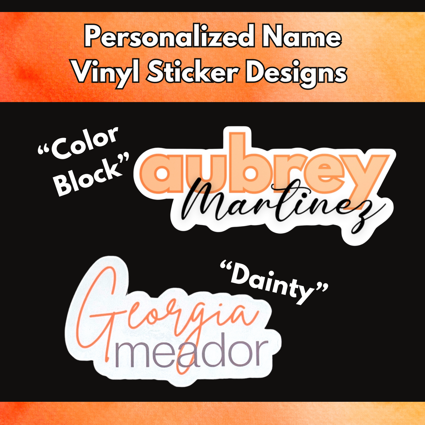 Personalized Fun Stickers for All Kids | Unique Name Labels | Vibrant Colors, Glossy Finish