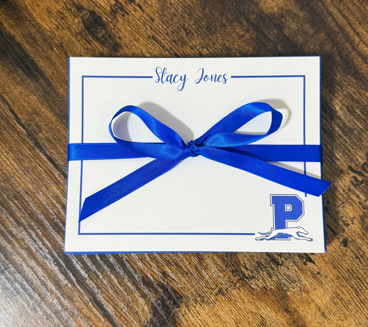 School/Company Branded Personalized Stationary Flat Cards with Envelopes