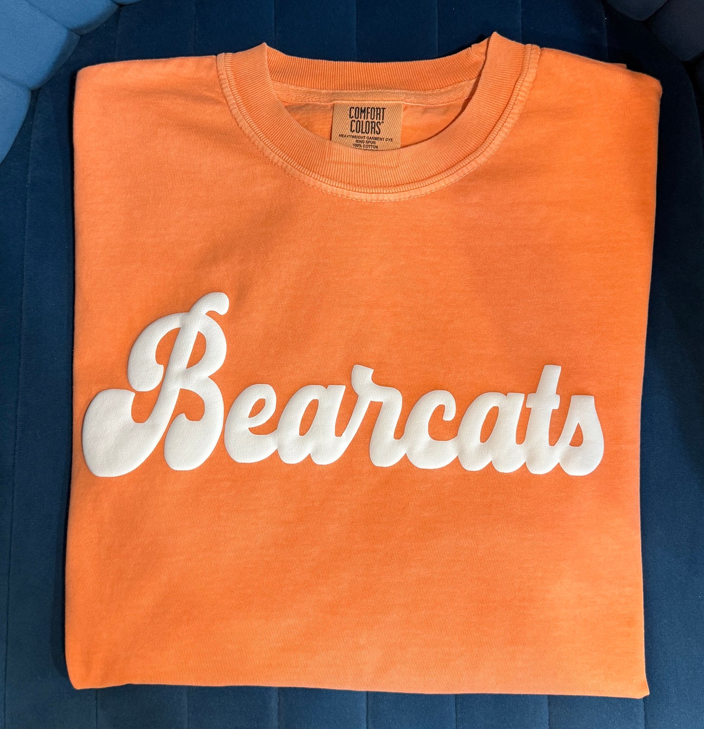 Custom Vintage Script Puff
