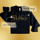 Black & Gold Metallic Surf Sweatshirt