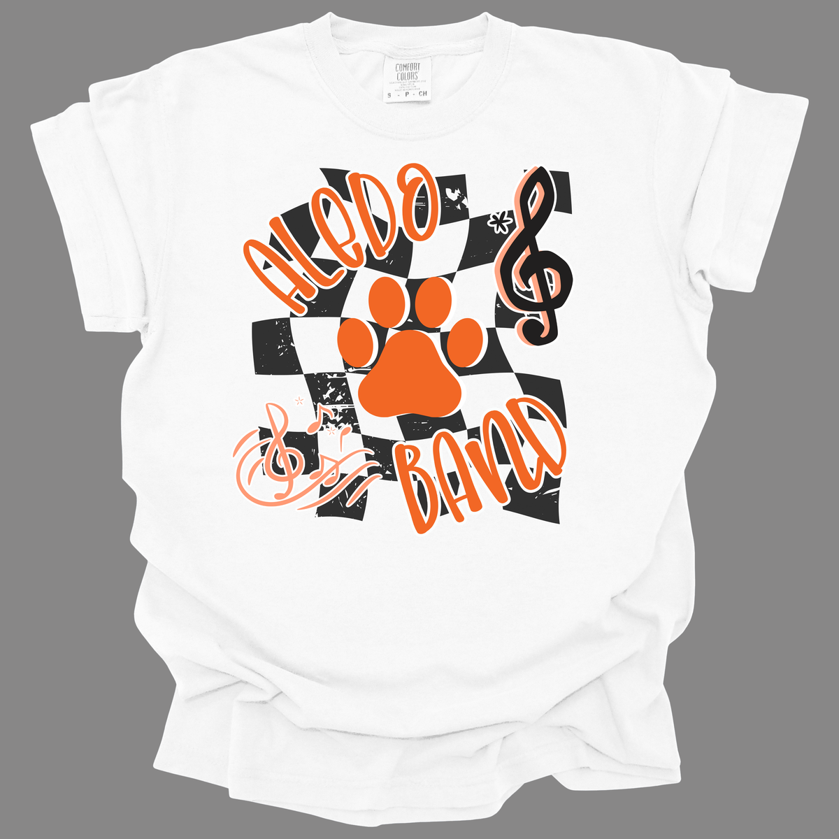 Aledo Band Musical Notes Tee