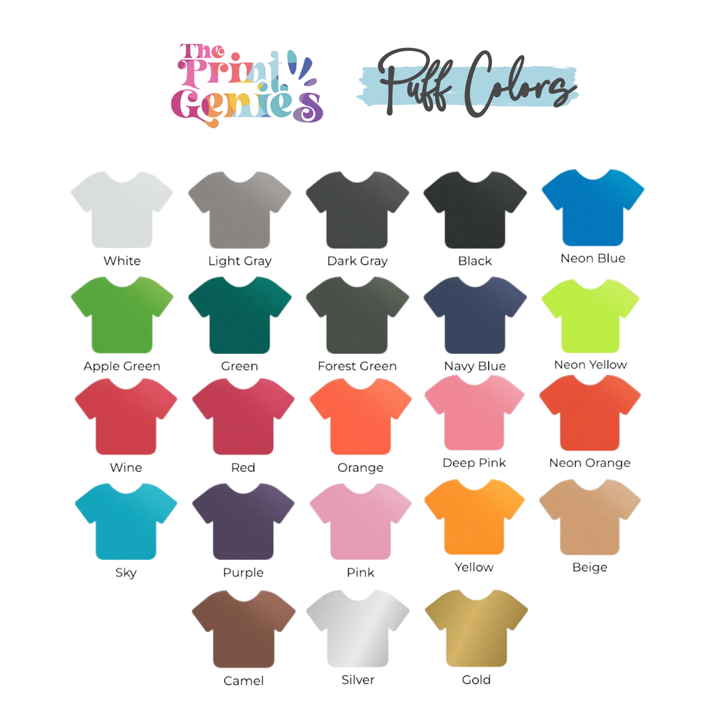 Personalized Name 3D Puff Vinyl Crewnecks