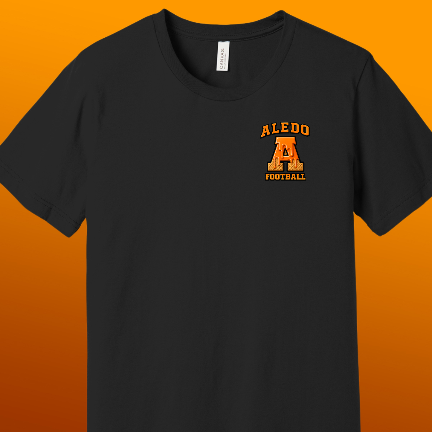 Bella Canvas Aledo 7U Flag Football Team Roster Tee