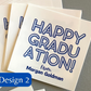 Personalized Gift or Sticker Tags: Happy Graduation Design