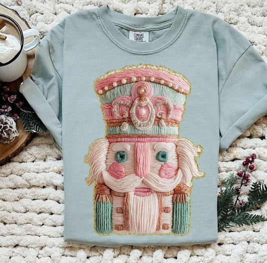 Macrame Pink & Mint Nutcracker King Tee