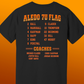 Bella Canvas Aledo 7U Flag Football Team Roster Tee