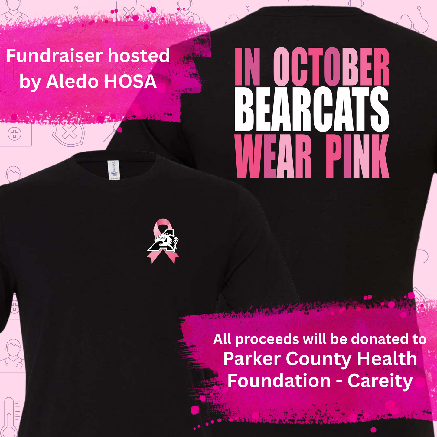 2025 HOSA Bearcats Wear Pink Tee