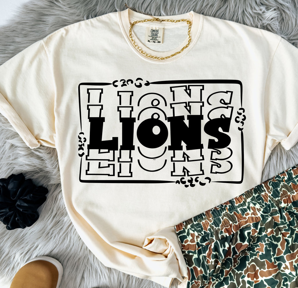 Stacked Mascot Tee | Custom School Spirit Shirt