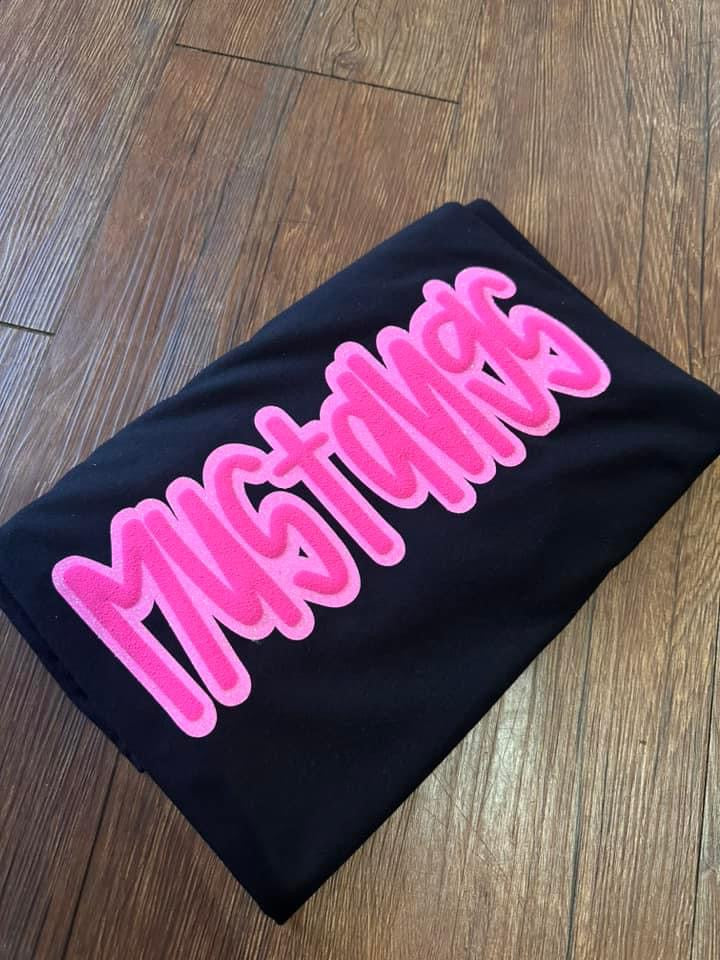 PINK OUT Puff Vinyl + Glitter Tees