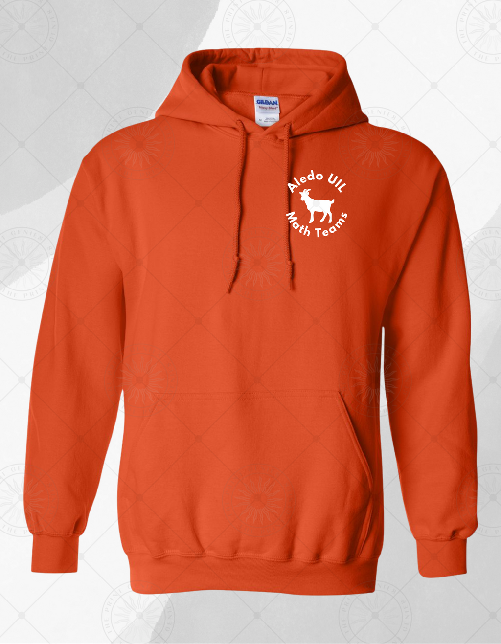 Aledo HS Math Team Orange Hoodie