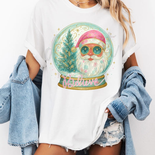 Santa Snow Globe Tee