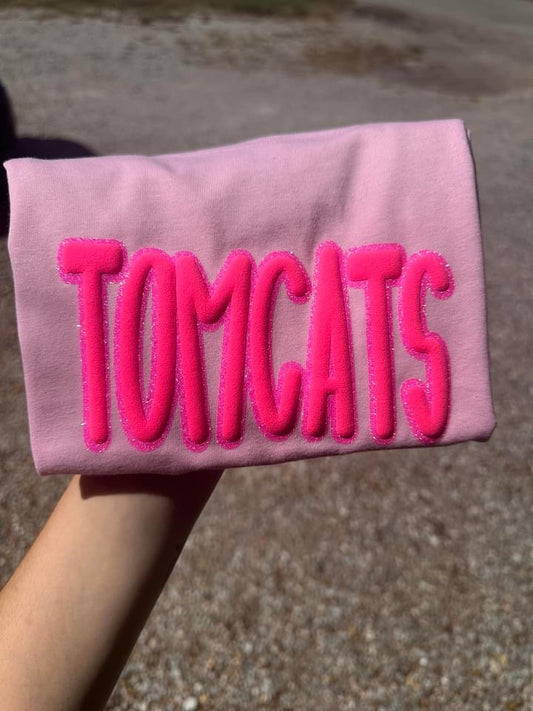PINK OUT Puff Vinyl + Glitter Tees