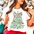 Dalmation Bow Christmas Tree T-Shirt or Sweatshirt