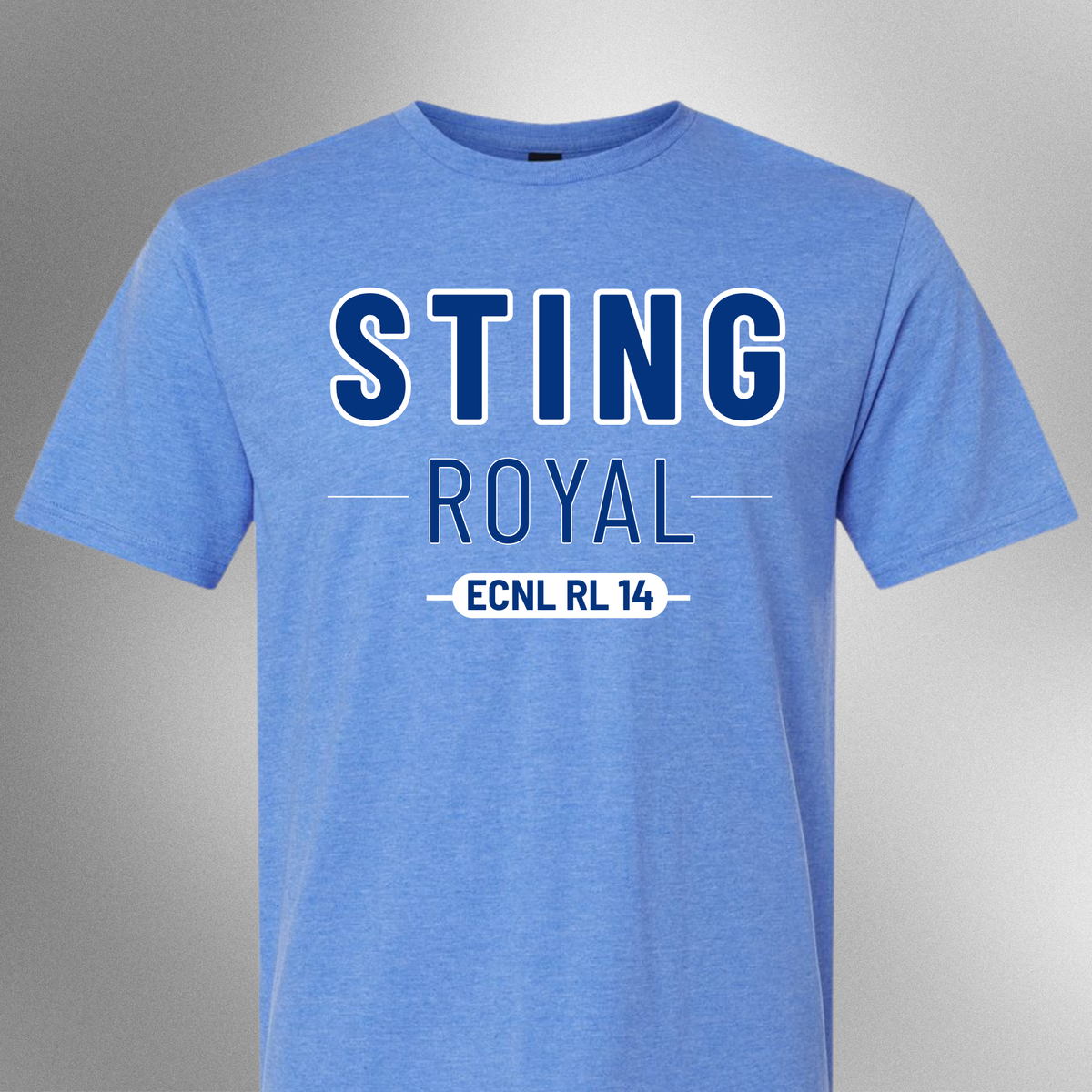 Heather Blue Sting Royal Softstyle Tee