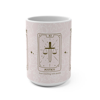 Tarot Time | Strength Justice Temperance Cards | 15 oz Mug