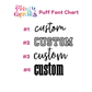 Custom 3D Puff Letter Crewneck Sweatshirt - YOU Personalize!